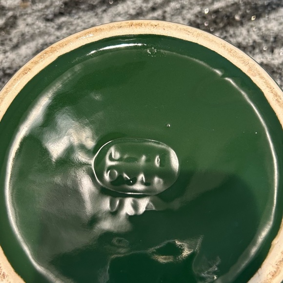 Vintage bean pot with lid - Picture 4 of 9